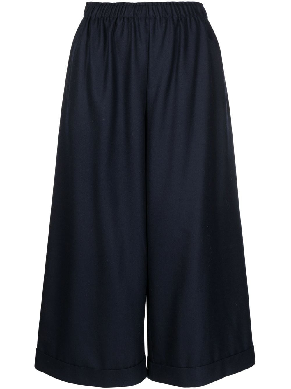 Daniela Gregis High-waisted Wide-leg Culottes In Blue