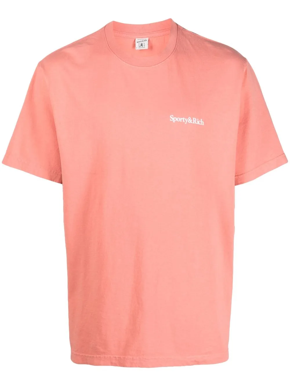 

Sporty & Rich playera con logo bordado - Rosado