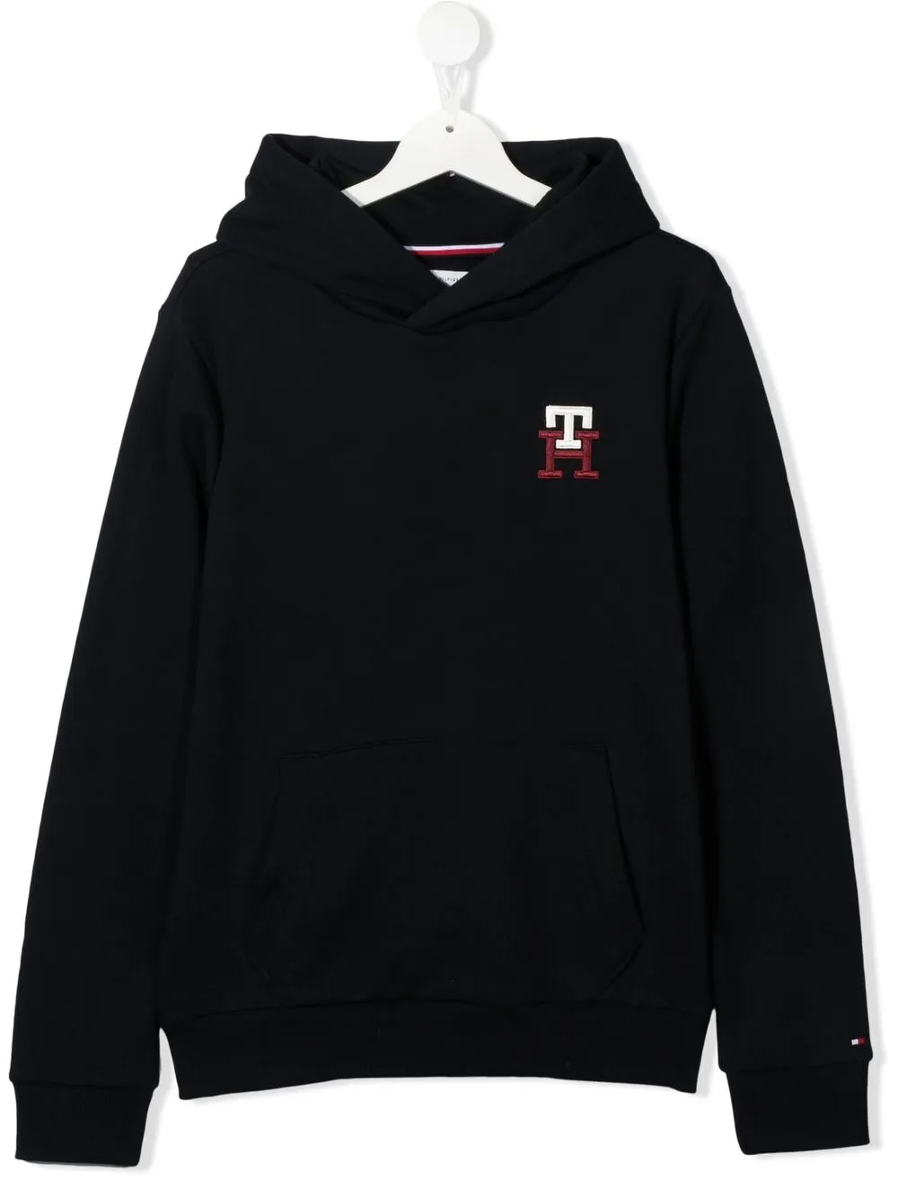 

Tommy Hilfiger Junior hoodie con logo bordado - Azul