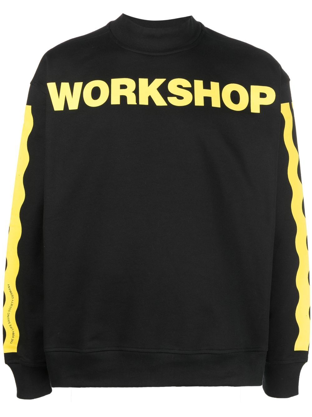 Shop 032c Graphic-print Long-sleeve Sweatshirt In Black