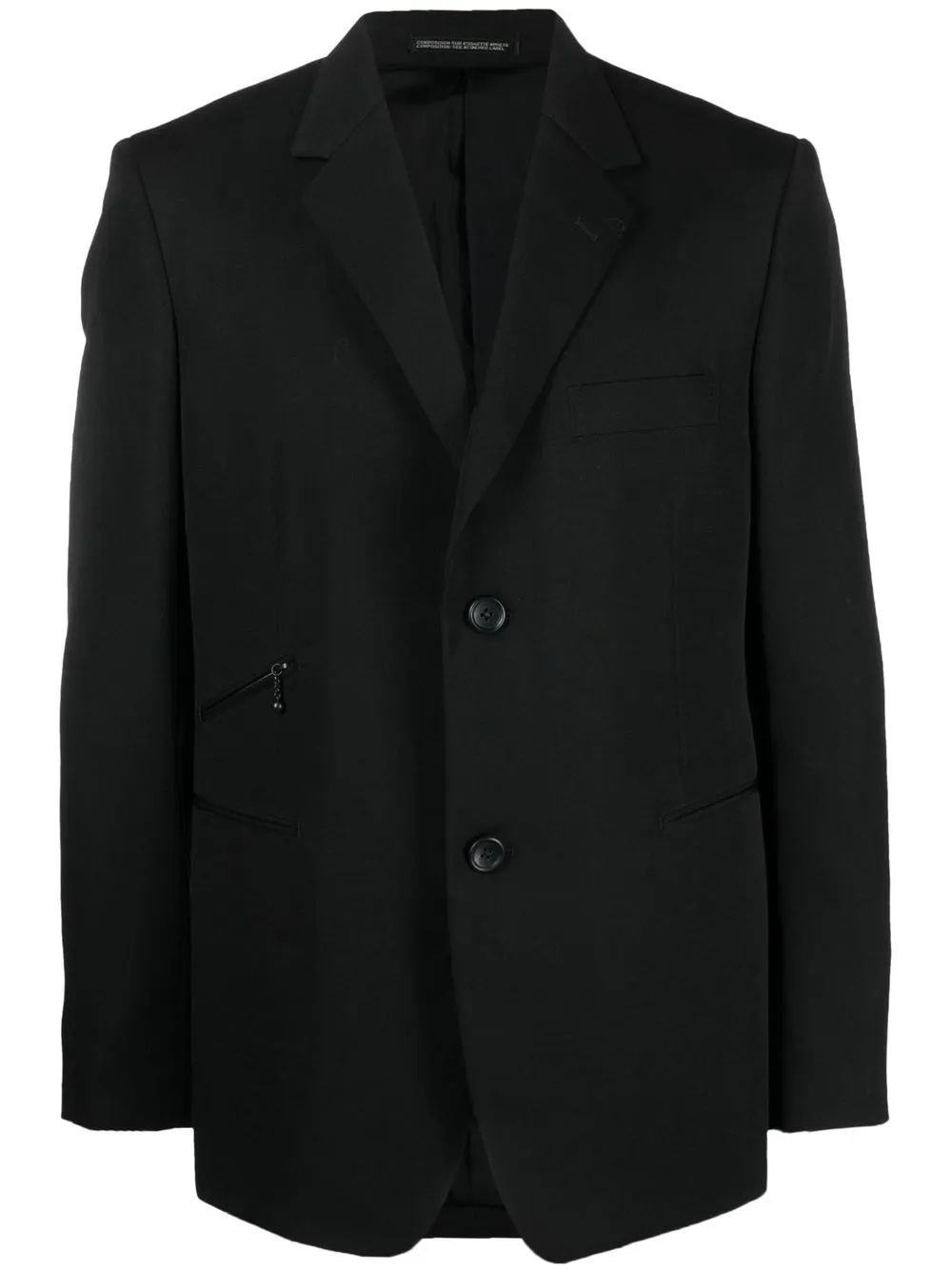 

Yohji Yamamoto single-breasted blazer - Black