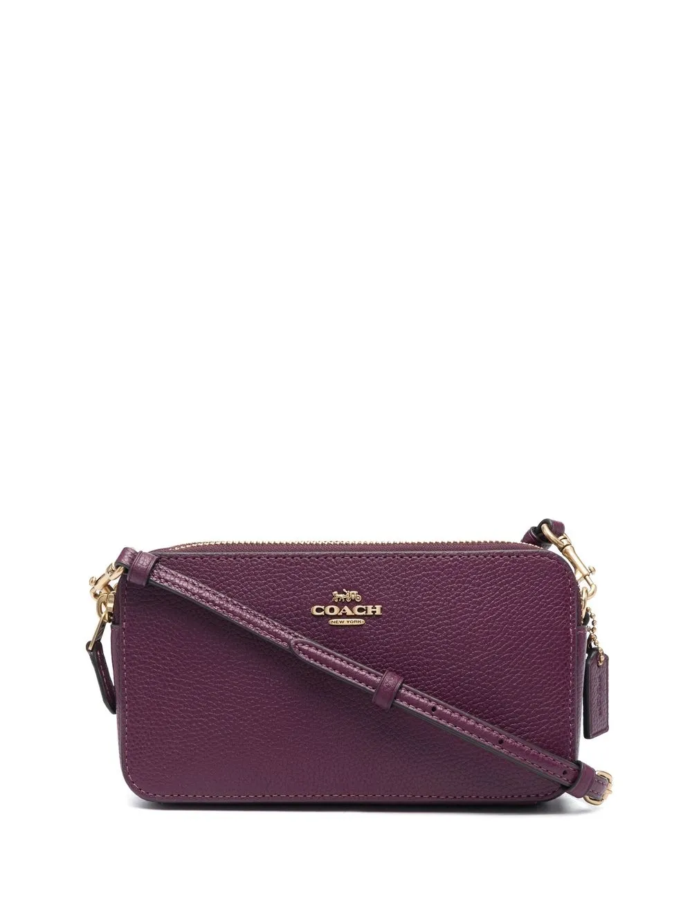 

Coach bolsa de mano con logo - Morado