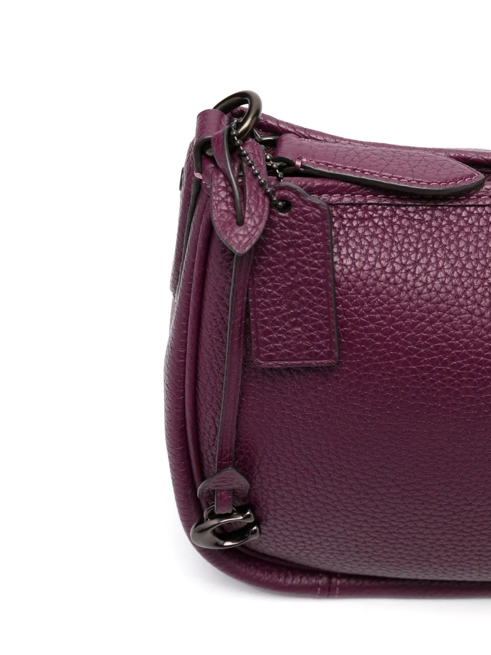 Coach Grained Leather Shoulder Bag Farfetch