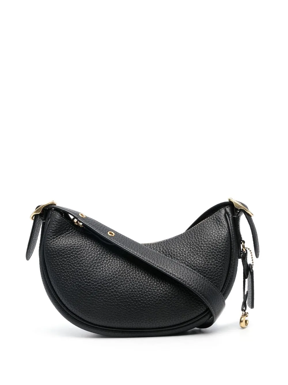 

Coach Luna grained leather shoulder bag - Black