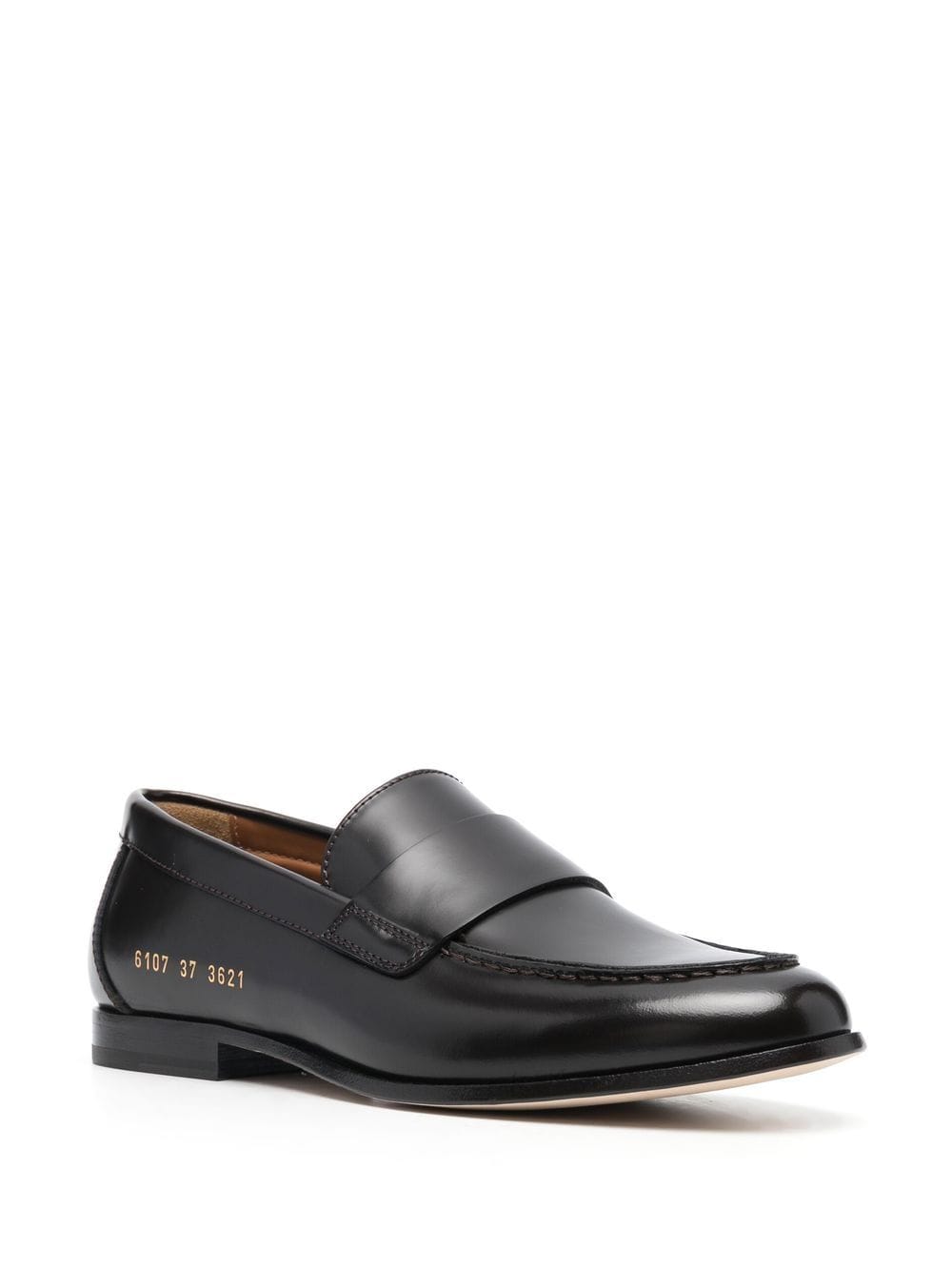 Common Projects Loafers met logoprint - Bruin