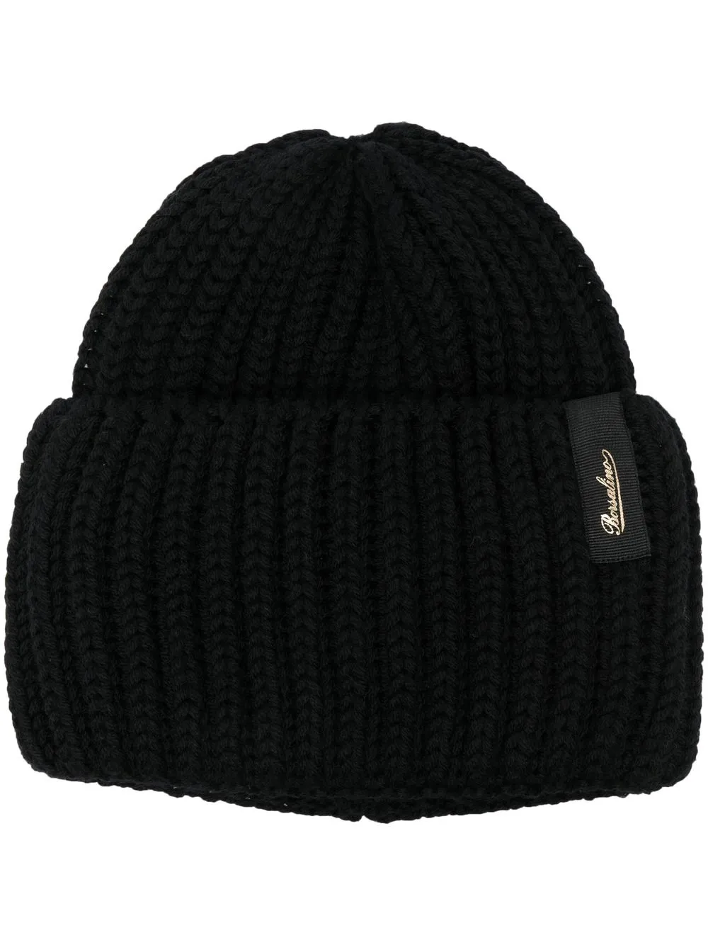 

Borsalino gorro tejido de canalé Bell - Negro