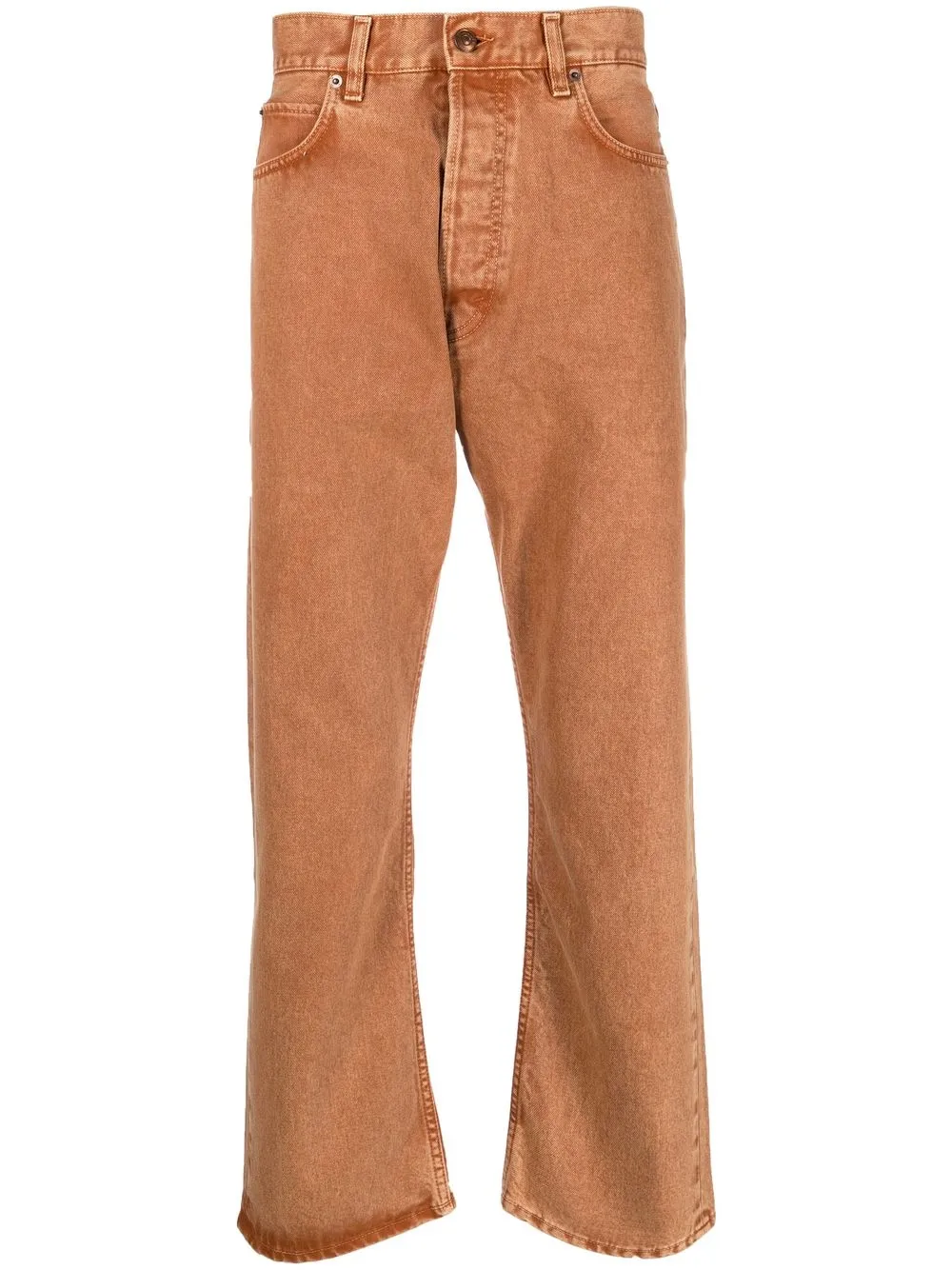 Image 1 of Haikure mid-rise straight-leg trousers