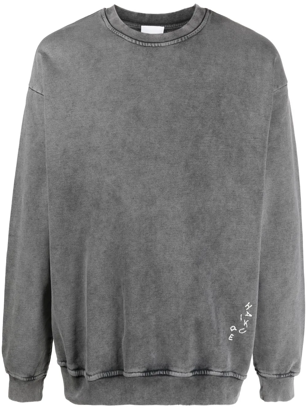 

Haikure sudadera con logo bordado y cuello redondo - Gris