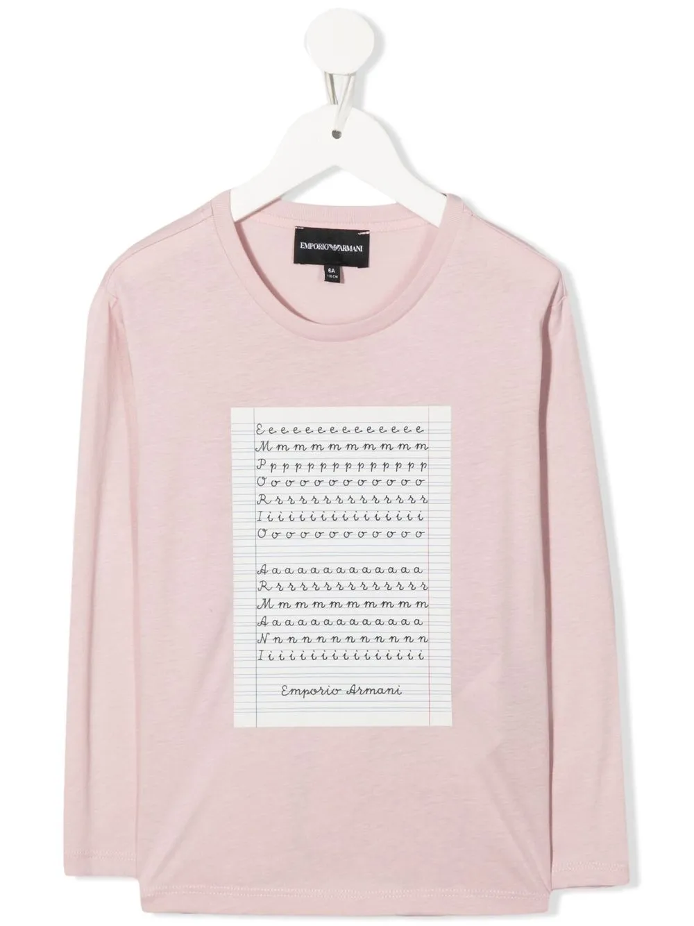 

Emporio Armani Kids graphic-print top - Pink