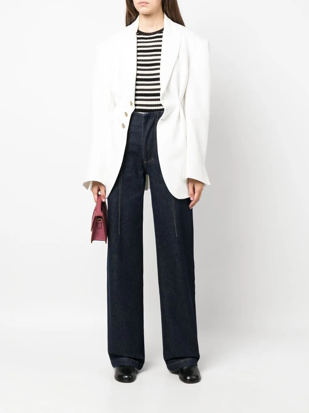 ANOUKI Jeans met wijde pijpen - Blauw