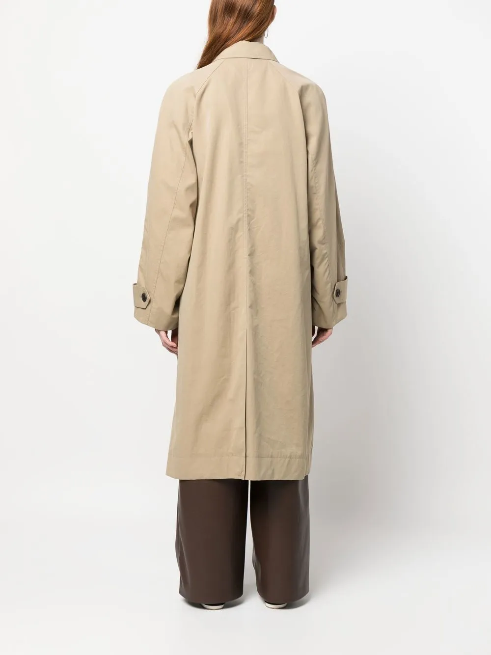 Low Classic Trenchcoat met raglan mouwen Beige