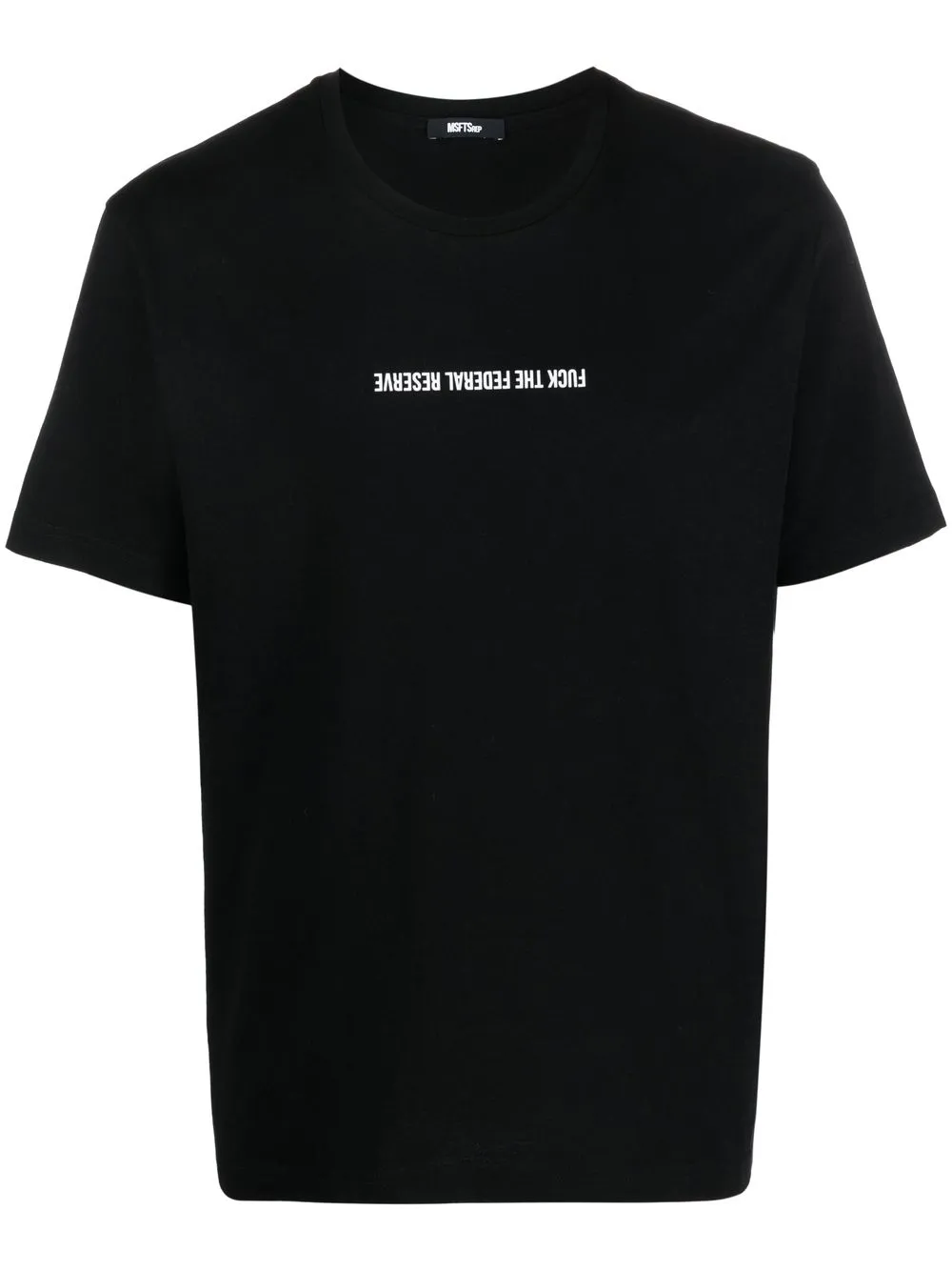 

MSFTSrep slogan-print T-shirt - Black