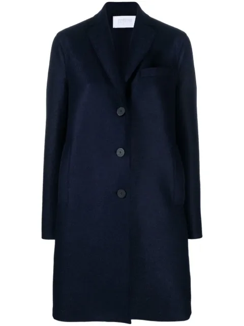 Harris Wharf London manteau à simple boutonnage