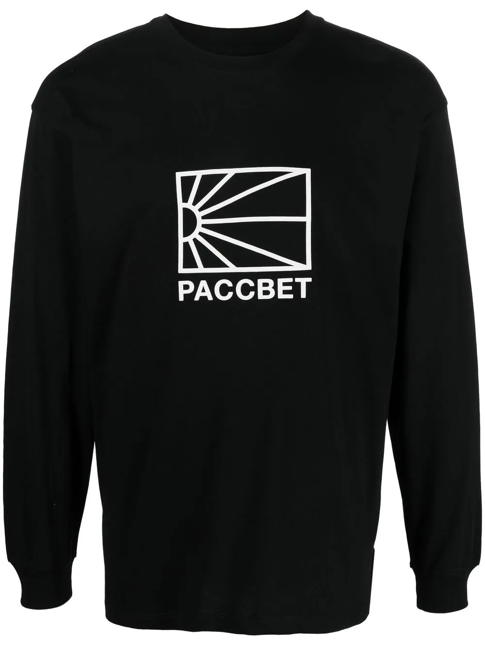 

PACCBET logo-print long-sleeve T-shirt - Black