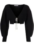 Alexander Wang V-neck cropped cardigan - Black