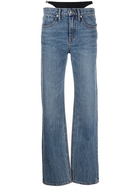 Alexander Wang low-waisted thong jeans