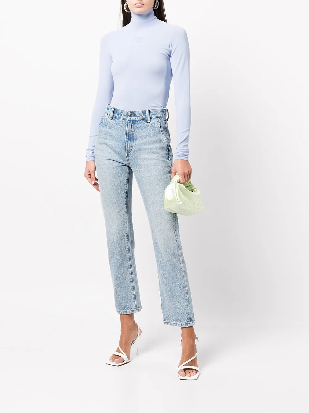 Alexander Wang Top met hoge hals - Blauw