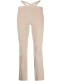 Alexander Wang criss-cross strap leggings - Neutrals