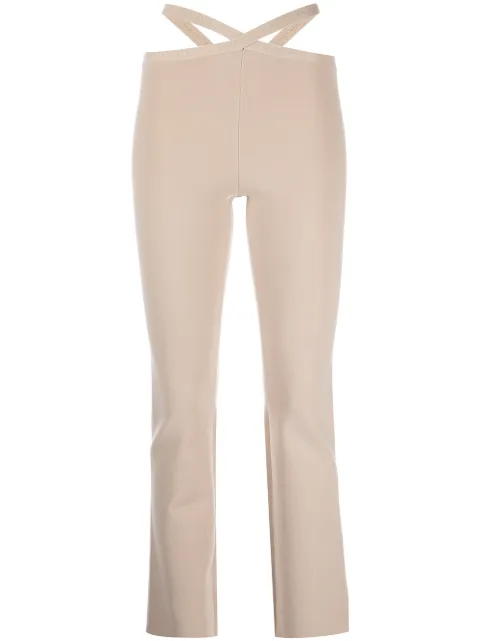 Alexander Wang leggins con tiras cruzadas