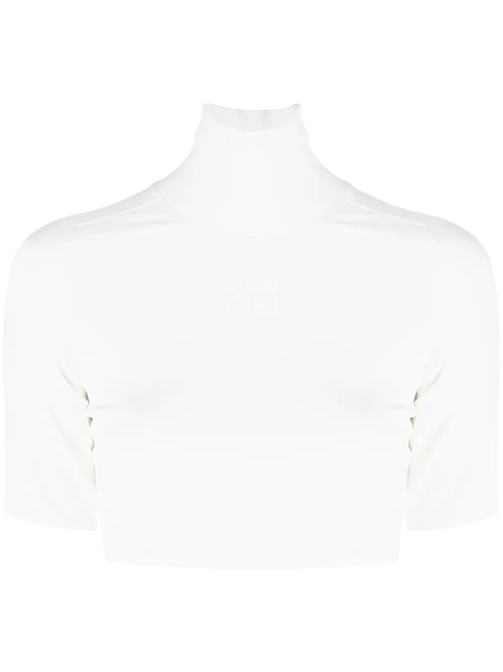 

Alexander Wang top tejido con cuello de tortuga - Blanco