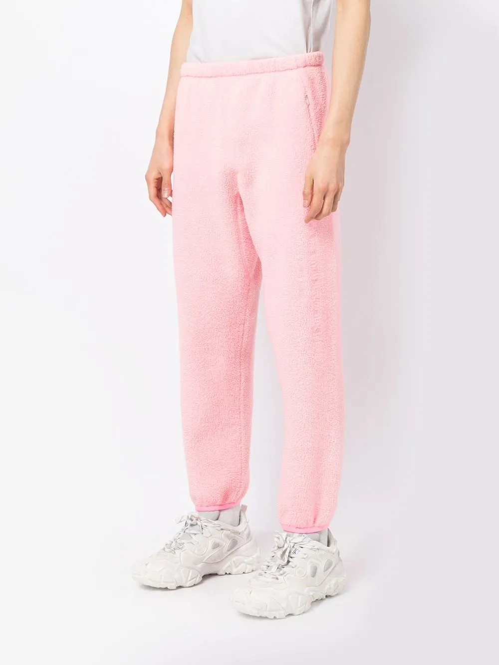 Alexander Wang Logo-embroidered Track Pants In Rosa