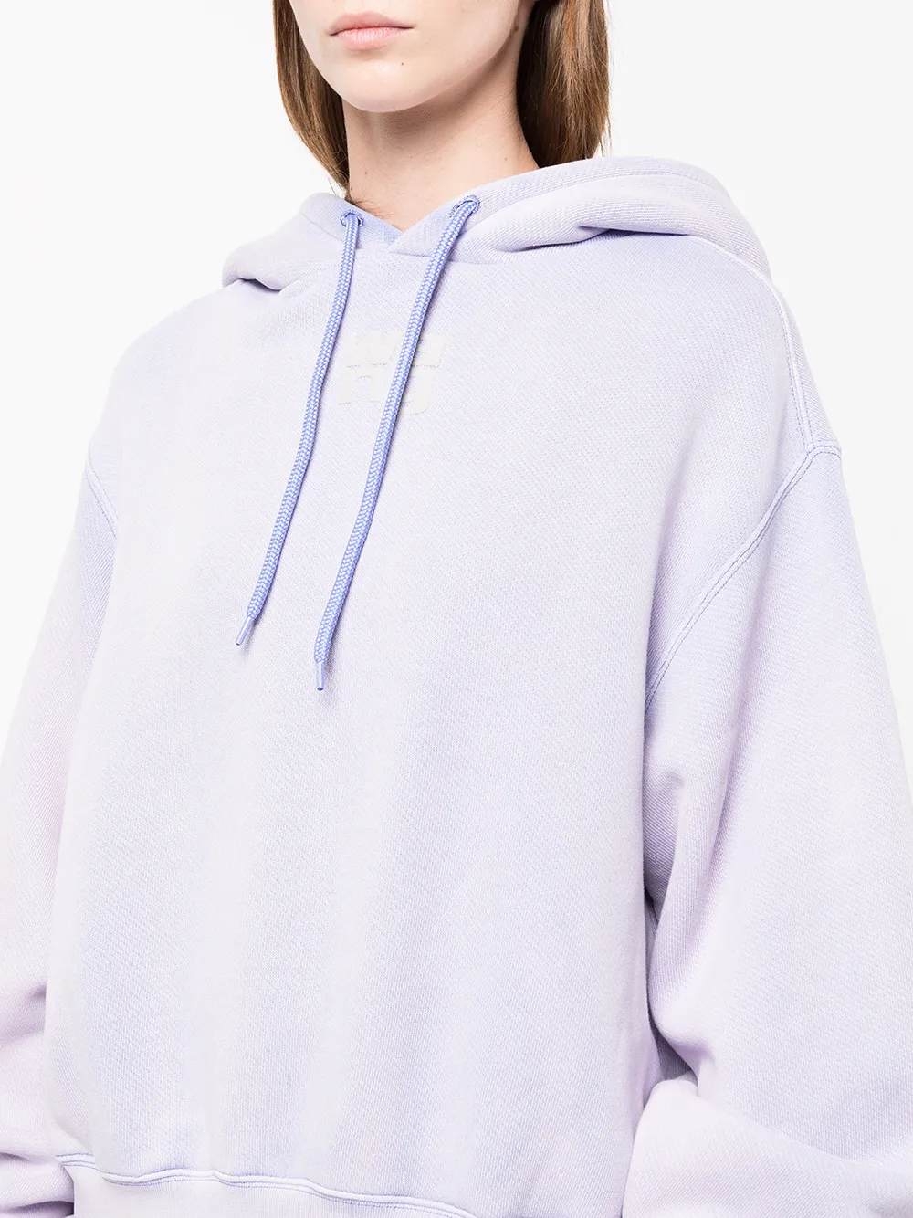 ALEXANDER WANG PUFF LOGO 棉连帽衫