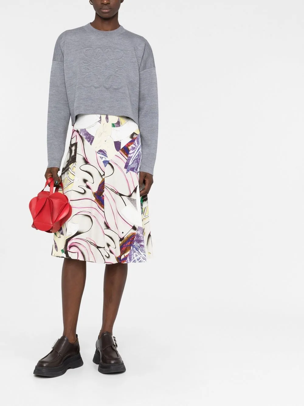 LOEWE Cropped trui Grijs