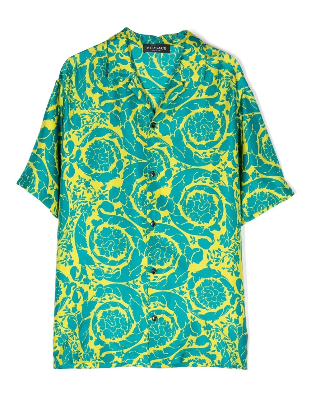 

Versace Kids camisa con estampado tie-dye - Azul