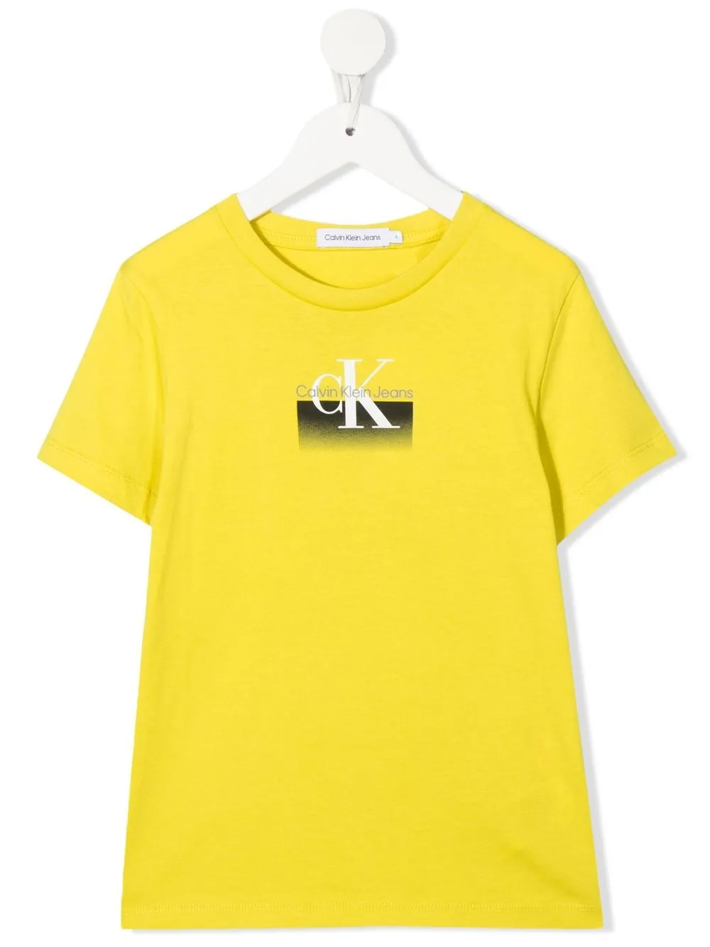 

Calvin Klein Kids playera con motivo del logo - Amarillo