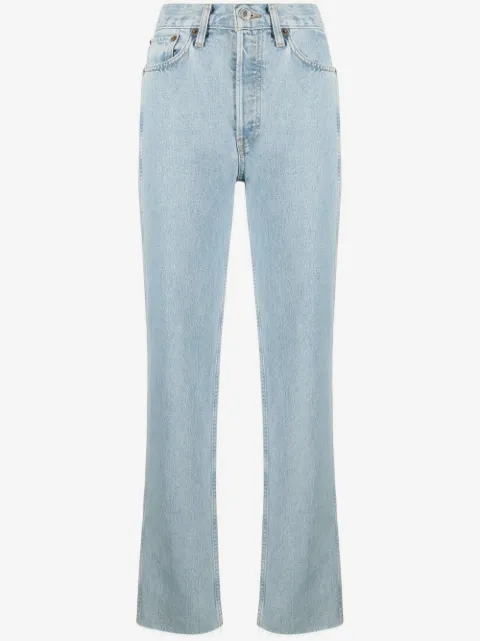 RE/DONE jeans rectos con tiro alto