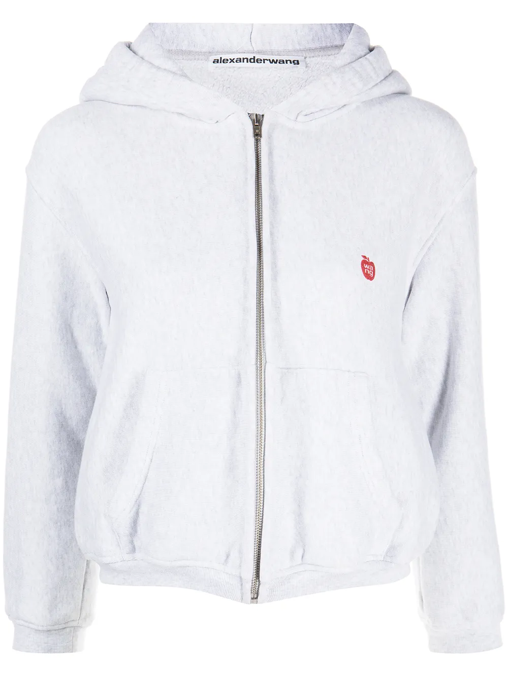 

Alexander Wang hoodie con parche del logo - Gris