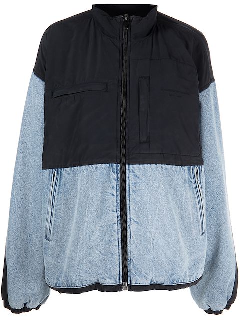 Alexander Wang panelled denim bomber jacket
