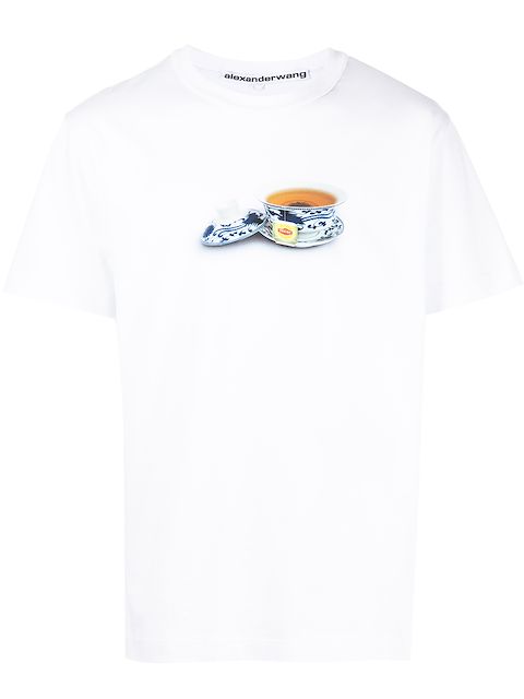 Alexander Wang T-Shirt mit Teetassen-Print