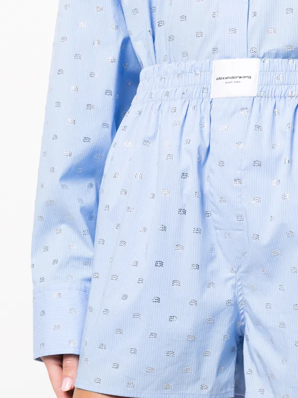 MAISON SPECIAL(メゾンスペシャル)｜Pinstripe Lace Shorts/ピン
