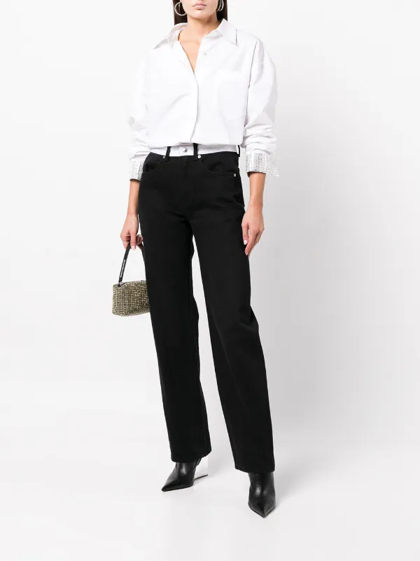 alexander wang crystal cuff shirt