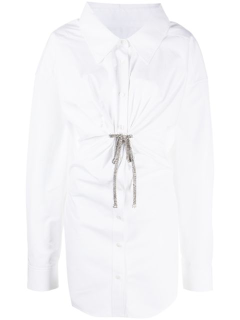 Affordable Alexander Wang twist-front shirt mini dress Women