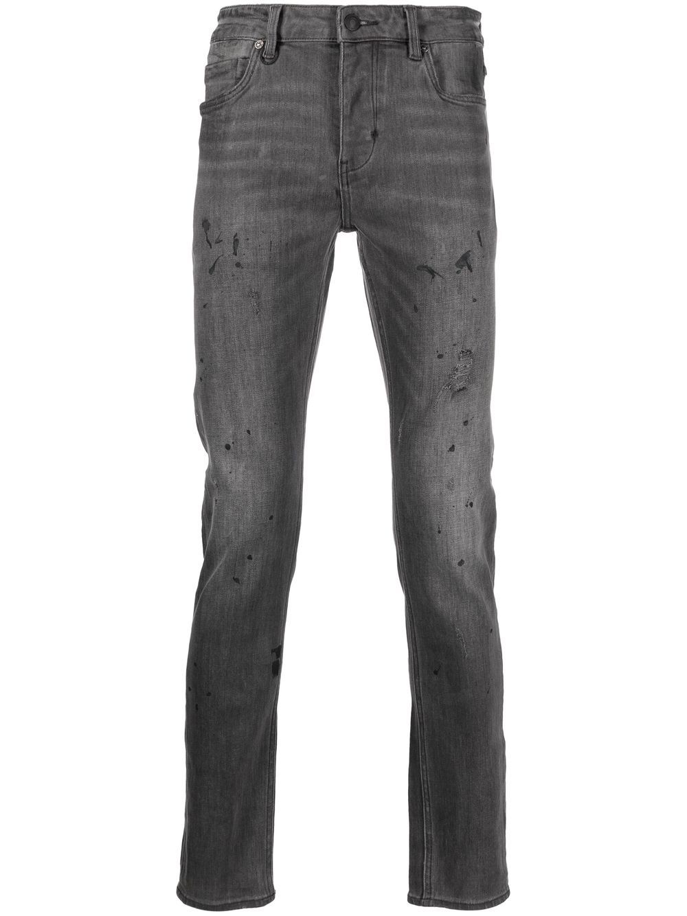 

Neuw Iggy paint-splatter skinny jeans - Black