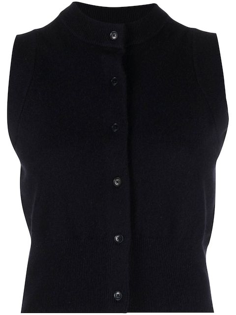 extreme cashmere crew-neck knitted vest