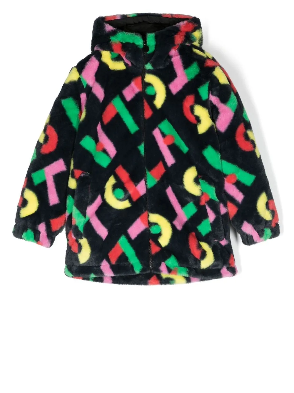 

Stella McCartney Kids abrigo Stella - Negro