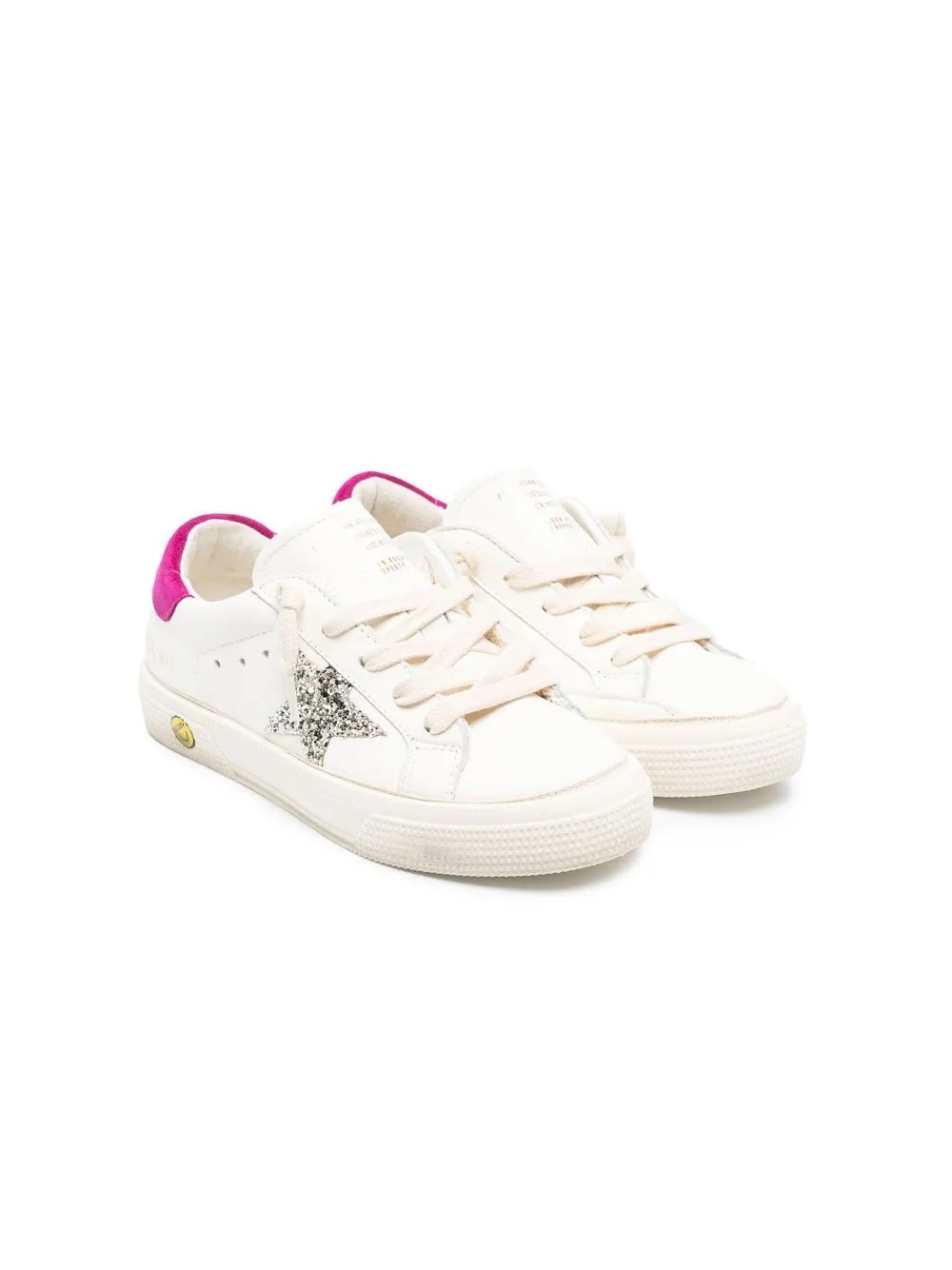 

Golden Goose Kids star-patch sneakers - White