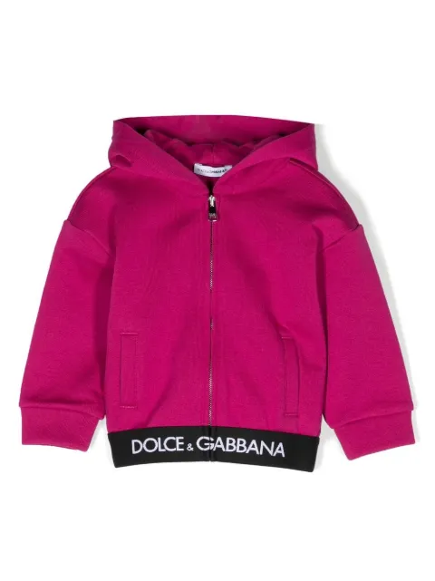 Dolce & Gabbana Kids sweat zippé à logo