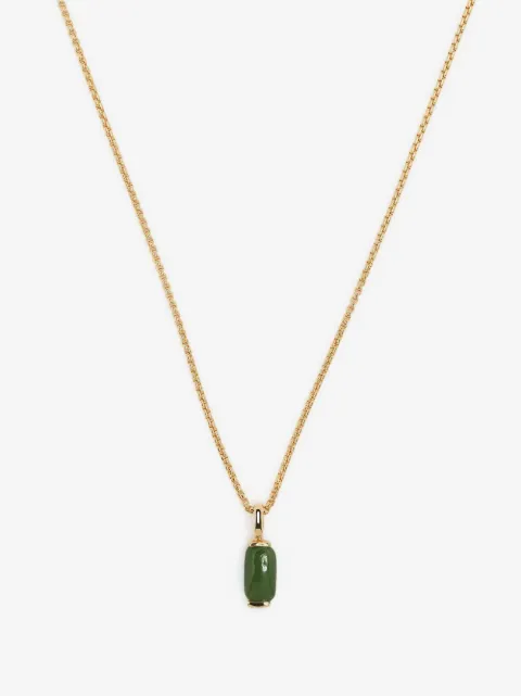 Fernando Jorge 18kt yellow gold jade pendant necklace