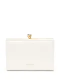 Jil Sander logo-detail leather purse - White