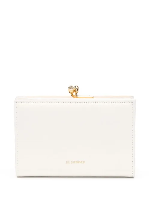Porte-monnaie en cuir à détail de logo - Jil Sander - Modalova