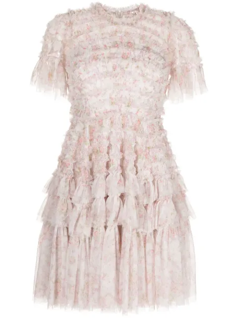 Needle & Thread Gerüschtes Lia Minikleid aus Tüll