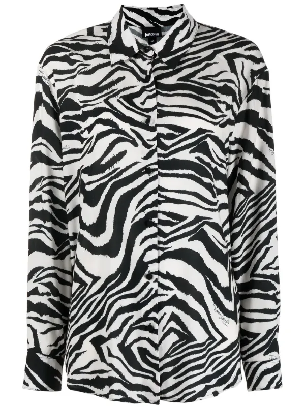 Zebra print long sleeve shirt Clearance