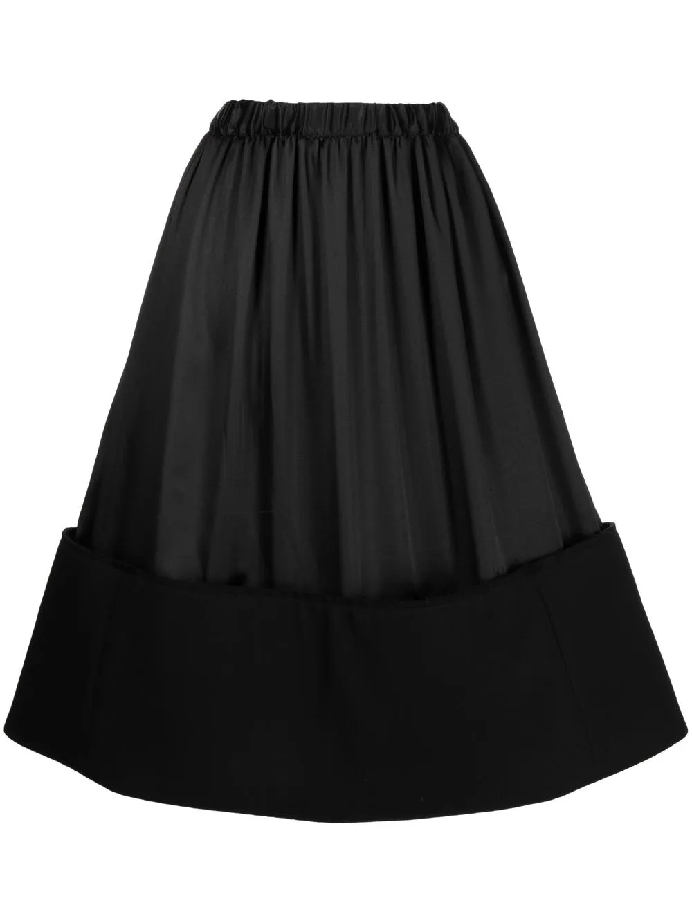 

Comme Des Garçons A-line midi skirt - Black