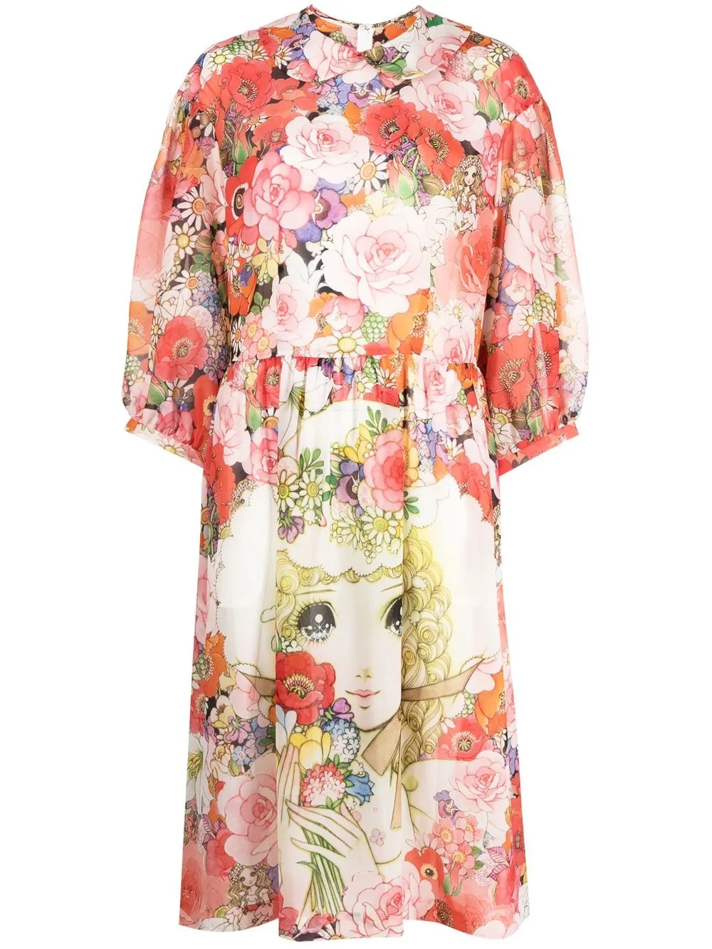 

Comme Des Garçons Girl all-over floral-print dress - Multicolour