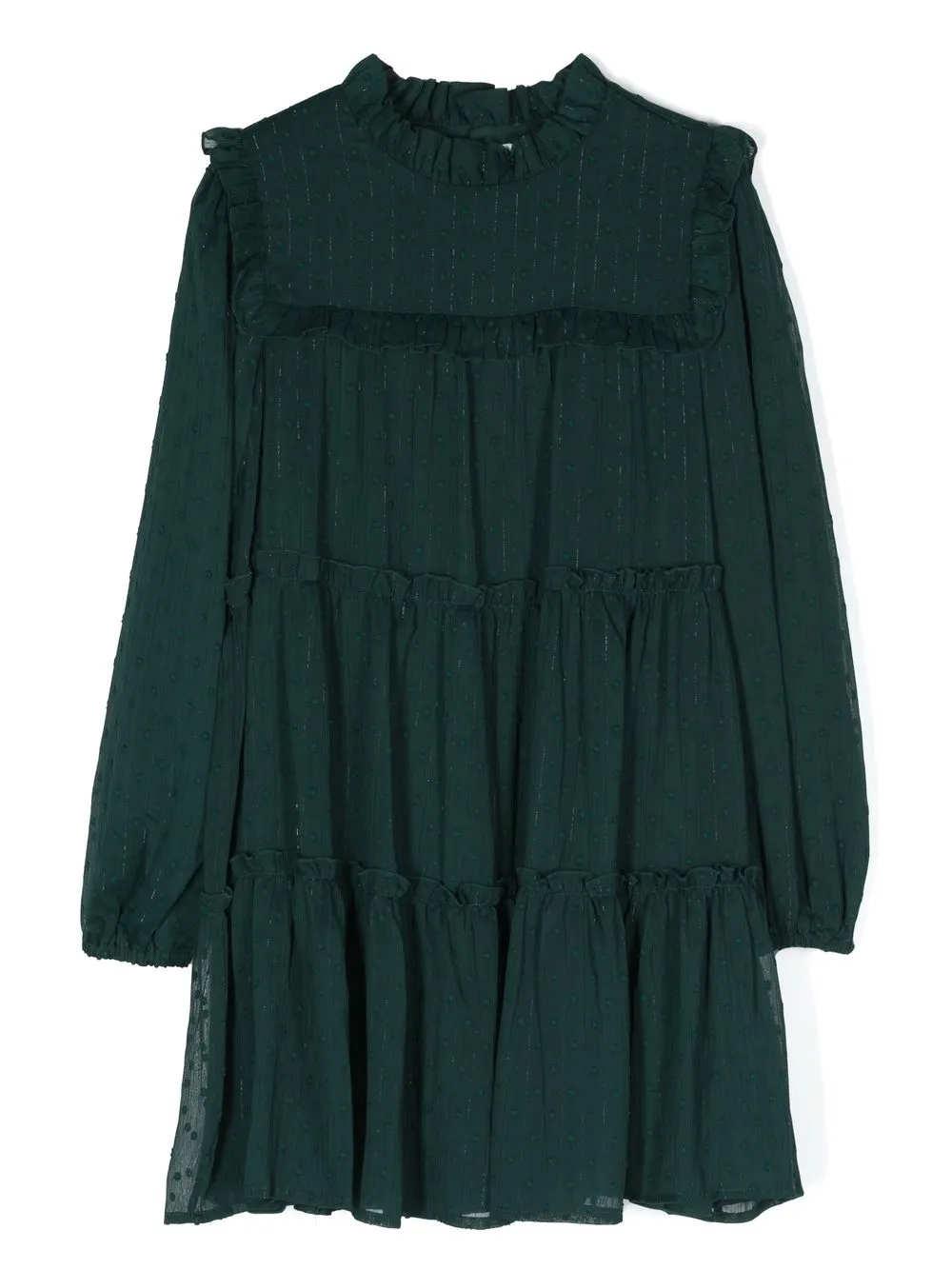 

Abel & Lula vestido con capas escalonada - Verde