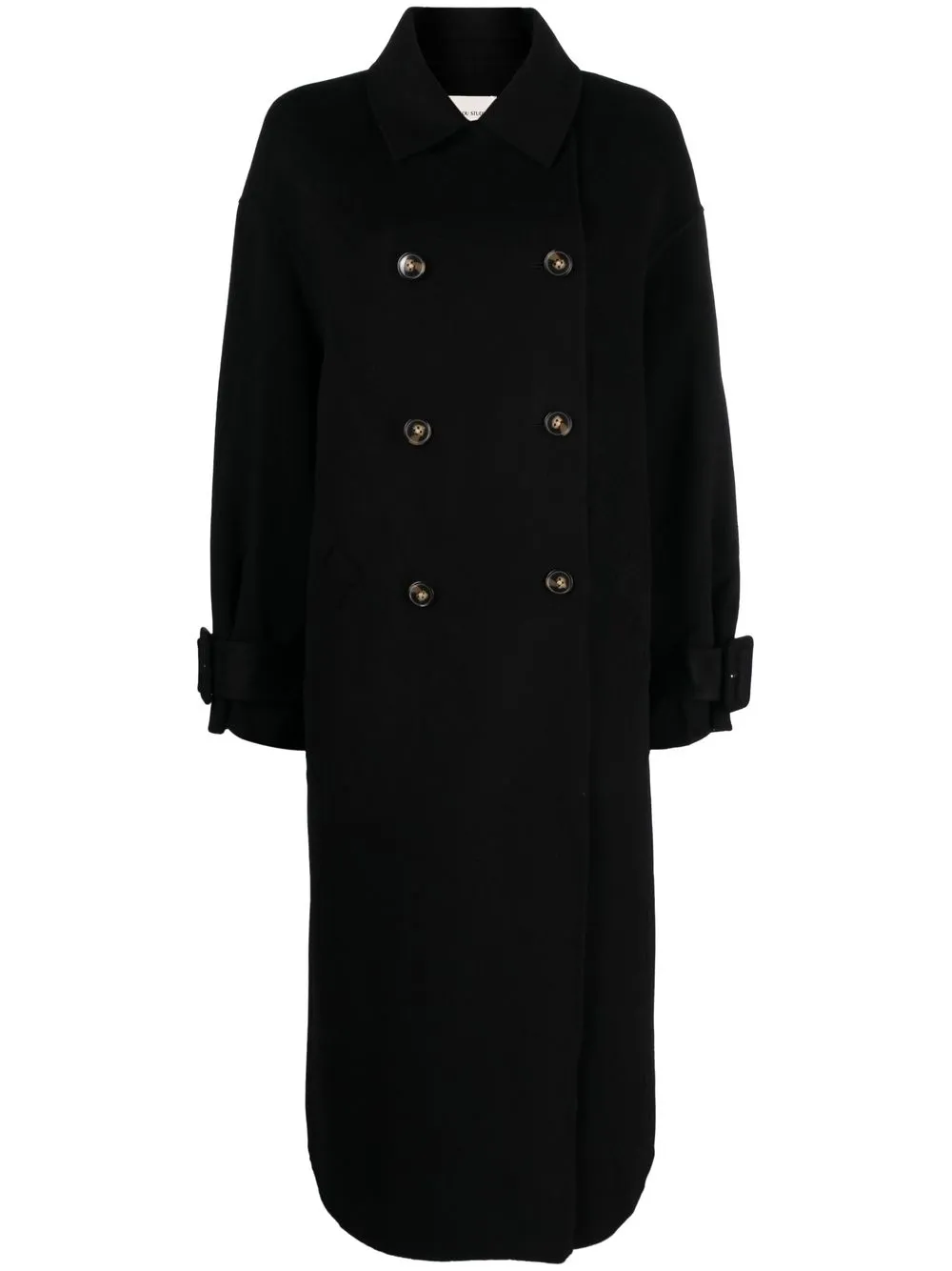 

Loulou Studio abrigo con doble botonadura - Negro